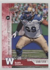 2018 Upper Deck CFL Red 106/150 Sukh Chungh #188 r6v