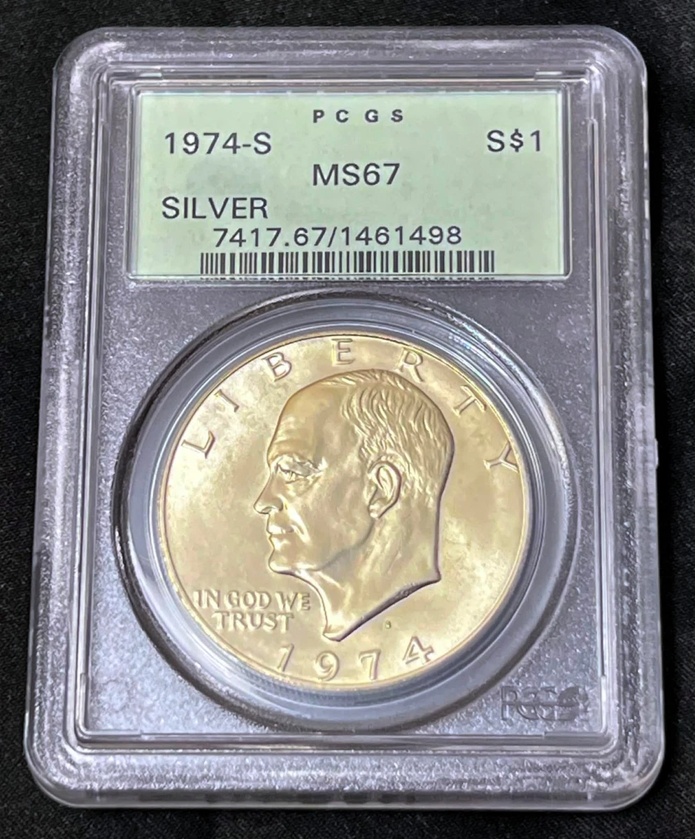 MS 67 Graded 1974 Eisenhower Dollars (1971-1978) for sale | eBay