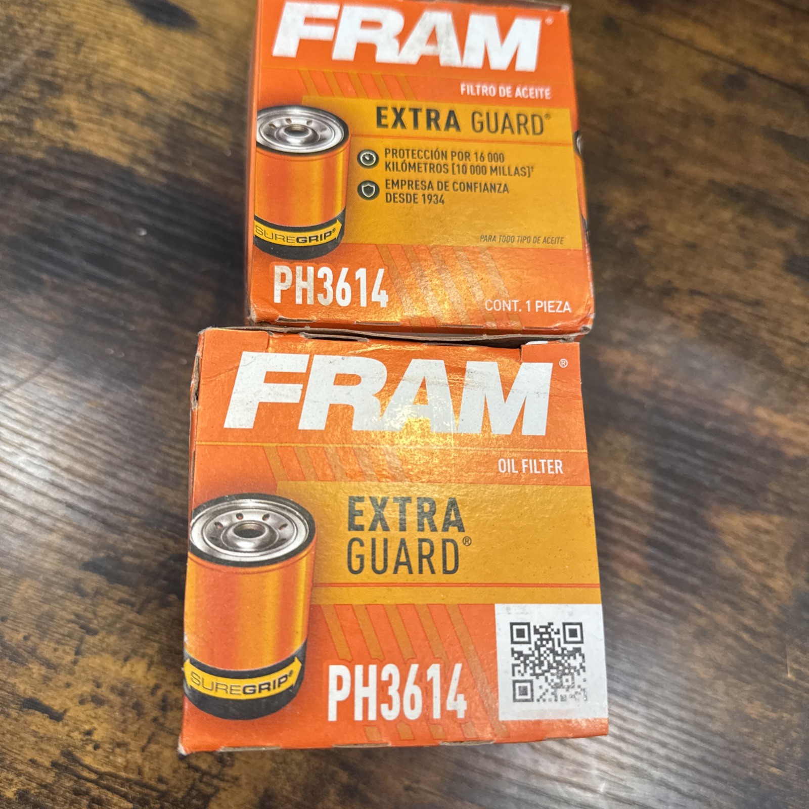 (2 Pack) FRAM Extra Guard PH3614, 10K Mile Change Interval S