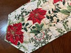 Handcrafted - Quilted Table Runner Christmas Elegance NEW 09/22/25 Poinsettias — photo 2