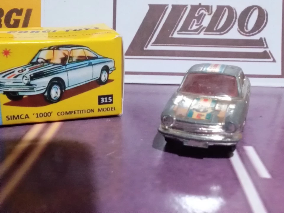 Corgi #315 Simca 1000 Sports Competition Model with Reproduction Box  - Image 3 of 4
