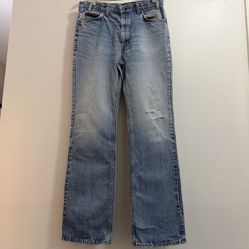 Vintage Levis 517 Orange Tab Jeans Mens 34x34 Boot cut 80s Fade Distressed USA