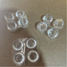 Glass Replacement Bowls for Silicone Pipes Clear Durable Use Insert 4 Pcs