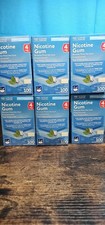 Nicotine Gum 4mg, 100 count, X 6 Boxes mint flavor.  600 pieces Sep 2026