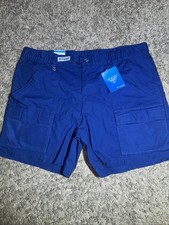 NEW Men's Columbia Norton Shores Large Blue Cargo Shorts 6" Inseam MSRP 50