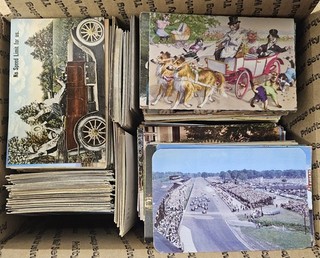 Grande lotto collezione di cartoline oltre 10 sterline. Dal 1910 al cromo