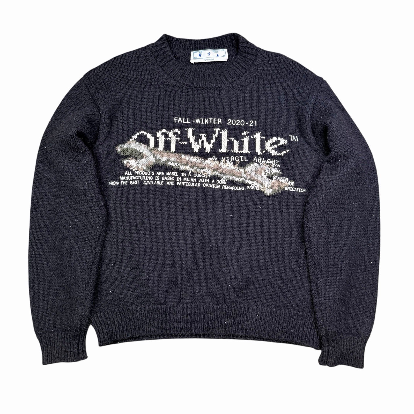 Off-White Pascal Tool Pullover Black Sweater Adul… - image 1