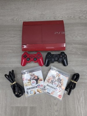 PlayStation 3 PS3 500GB Super Slim Red Bundle With Games Works