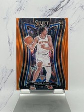 2024-25 Panini Select Mezzanine Pacome Dadiet #375 RC ORANGE FLASH Prizm Knicks