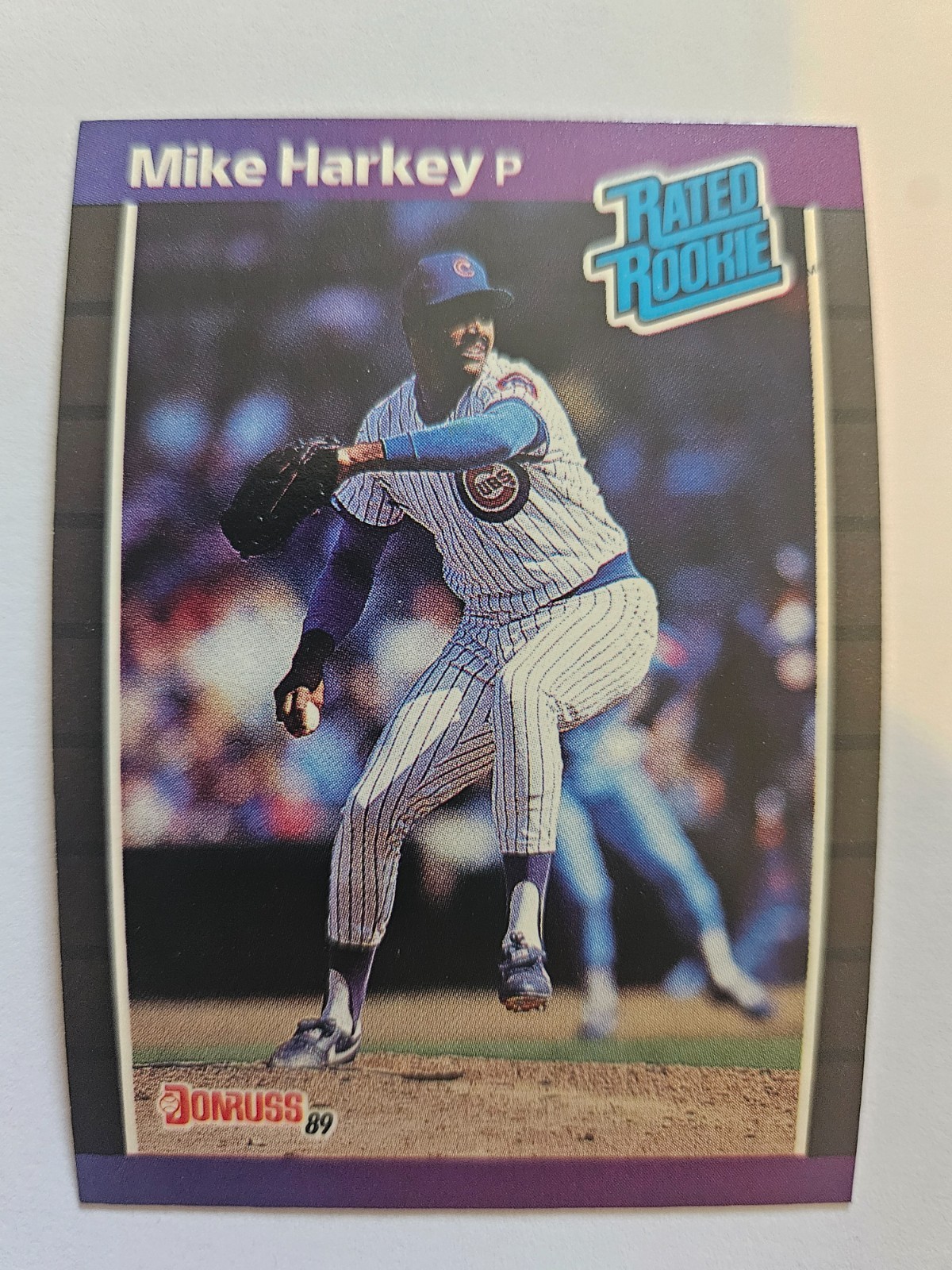 1989 DONRUSS RATED ROOKIE MIKE HARKEY #43 NM