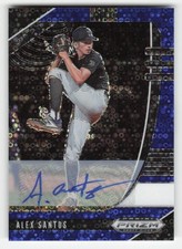 Alex Santos 2020 Panini Prizm Draft Picks Autographs Blue Donut Circles /25