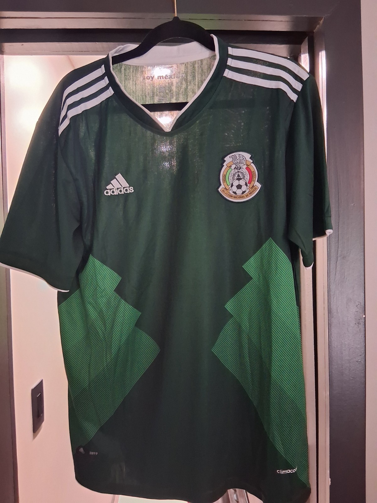 adidas Mexico National Team Soccer Jersey Green/White "Soy México" 2017  XL