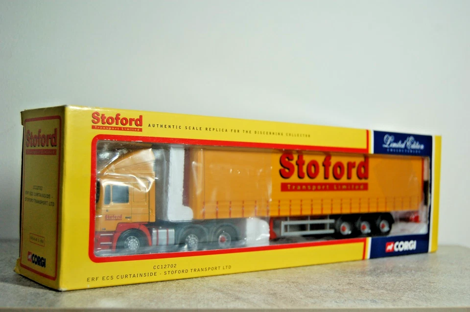 CORGI CC12702  ERF ECS CURTAINSIDE STOFORD TRANSPORT LTD - LIMITED EDITION - Image 3 of 4