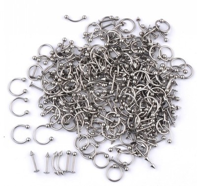 Piercing Kit 14G-16G Surgical Steel Body Piercing Belly Button,Tongue