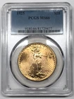 1925 P Saint Gaudens $20 Gold Double Eagle PCGS MS-66