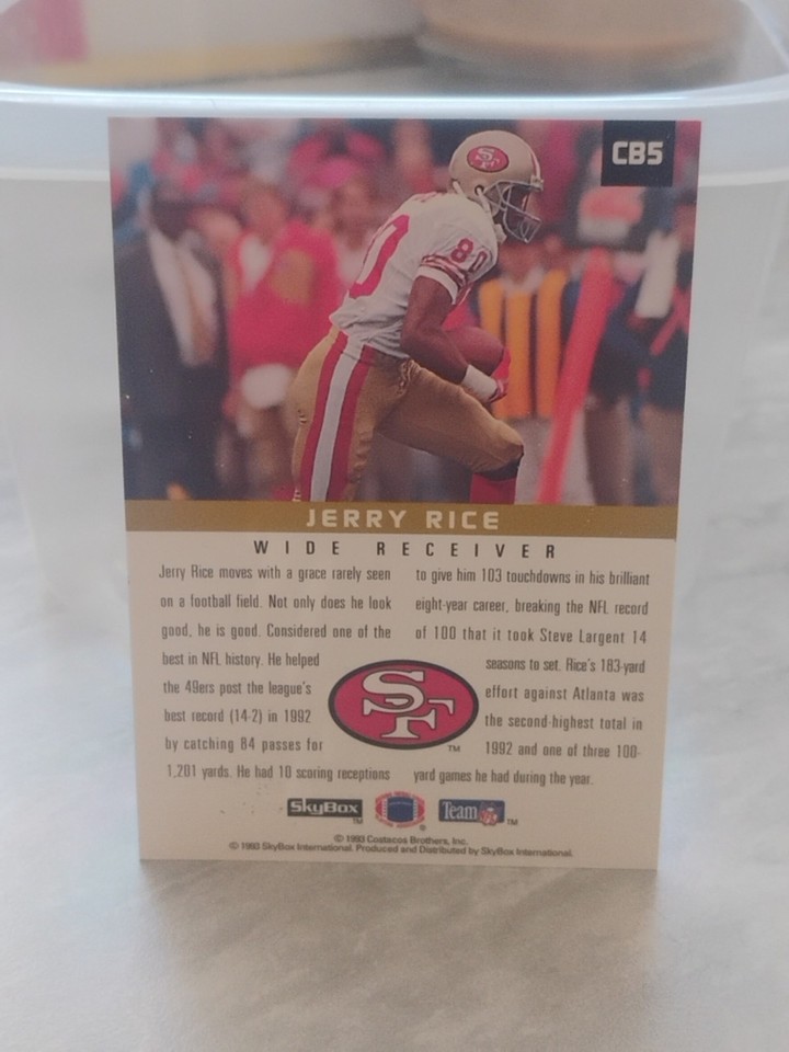 1993 Skybox Premium - Costacos Brothers Jerry Rice #CB5 | eBay