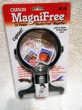 Carson MagniFree Lighted Hands Free Magnifier Sewing Reading Close up Repair