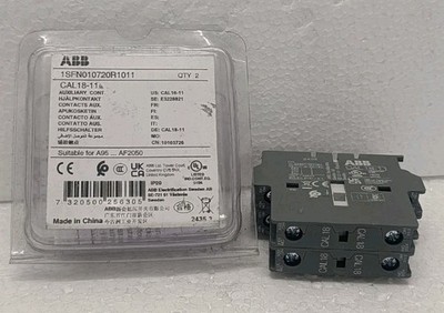 EIN PAAR ZWEI ABB 1SFN010720R1011 CAL 18-11 ZUSATZKONTAKT KOSTENLOSE LIEFERUNG