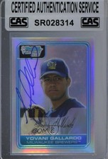 CAS Certified 2006 Bowman Chrome Prospects Refractor Yovani Gallardo Sealed 3c7