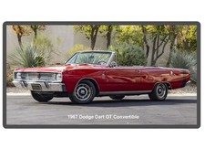 1967 Dodge Dart Gt Convertible Refrigerator Fridge Tool Box Magnet 1967 Dodge Dart Gt Convertible Refrigerator Fridge Tool Box Magnet