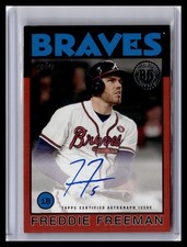 2021 Topps 86A-FF Freddie Freeman Auto 6/10  Braves Dodgers SSP