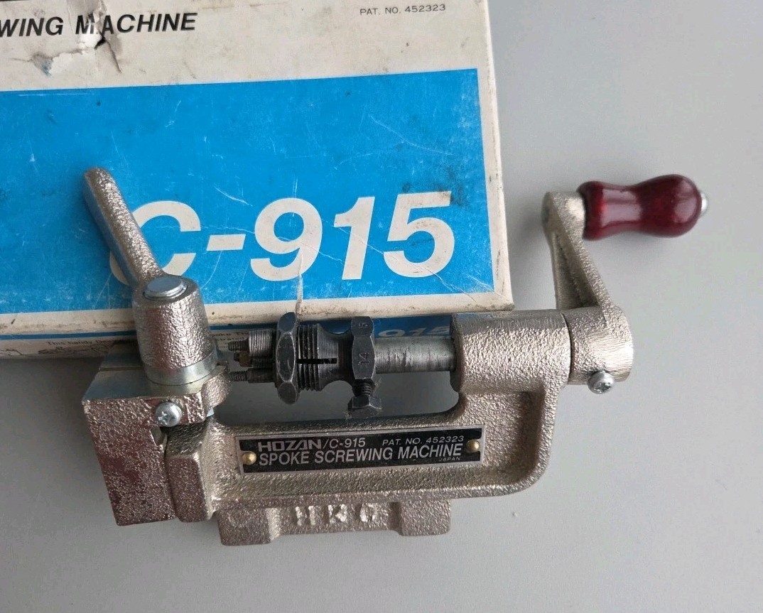 Vintage Hozan/C-915 Spoke Screwing Machine made in Japan Pre-Owned