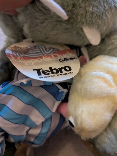 Silentnight Hippo & Duck vintage plush toy - Picture 5 of 5