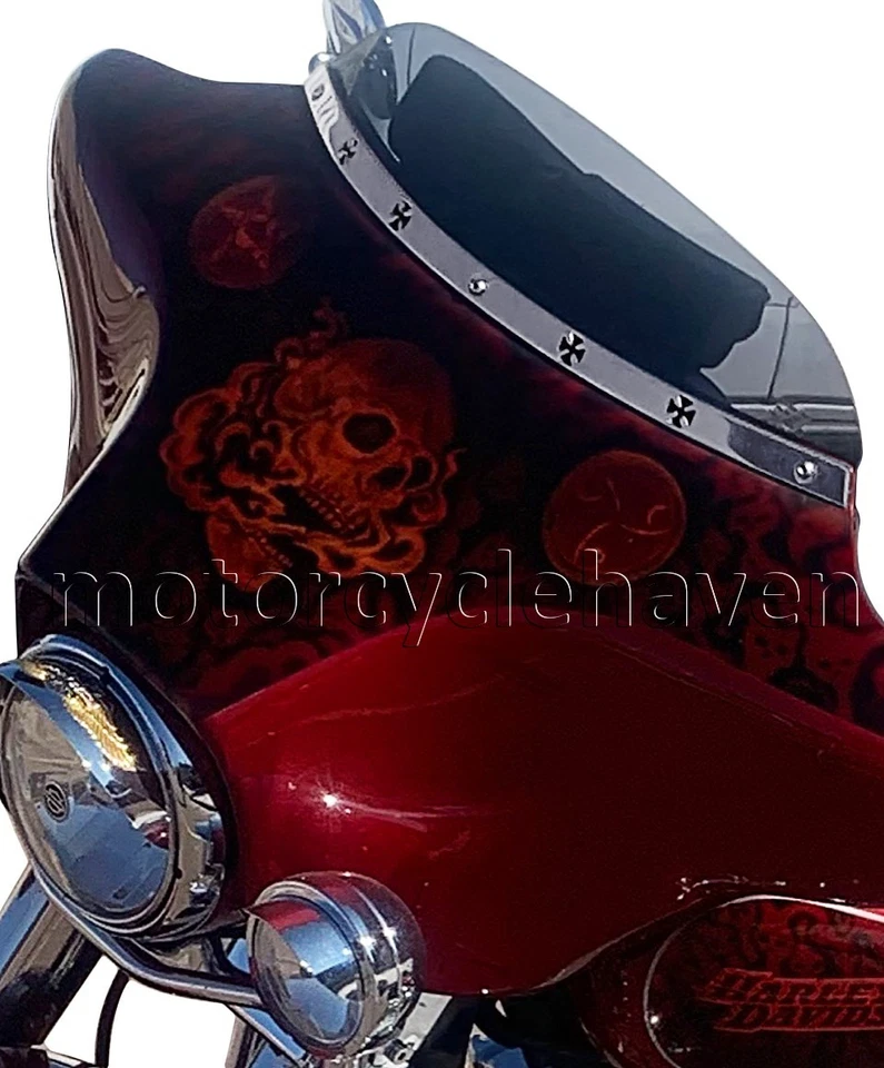 Harley Davidson Street Electra Glide Ultra 1996-2013 tira de parabrisas - cruz Foto 3 de 4