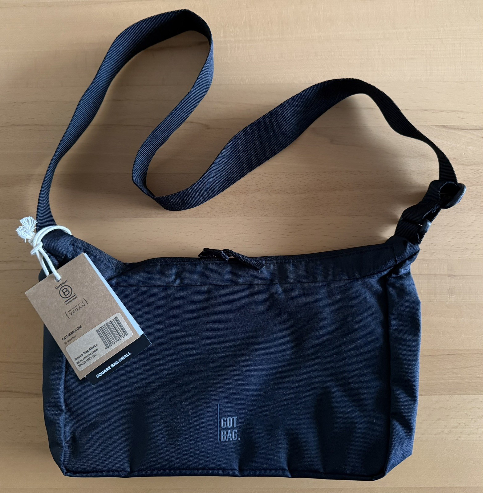 GOT BAG Square Bag small, black, Handtasche, Wasserabweisend, Umhängetasche NEU!