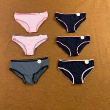 Unbranded Womens Medium Multi Color Lace Trim Bikini Panty 6 Pack NWT