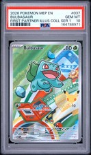 2026 POKEMON MEP FIRST PARTNER ILLUSTRATION COLLECTION #037 BULBASAUR PSA 10