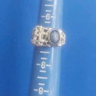 Vintage Sterling Silver 925 Ring with Blue Stone. Size 7