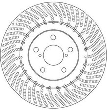 1x Bremsscheibe TRW SINGLE DF6692S für LEXUS GS RC IS 3 200t ARL10_ ARL10R ASC10