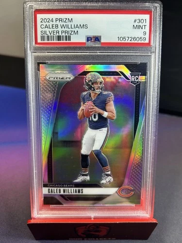 2024 Prizm CALEB WILLIAMS SILVER PRIZM PSA 9 VERY CLEAN INVEST📈📈BEARS
