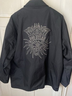 Bob Dylan Never Ending Tour Vintage Crew Jacket Embroidered Size Large