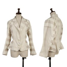 ISSEY MIYAKE FETE A-POC INSIDE Side Striped Switching 2B Jacket Size 2 K-153830 
