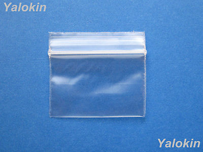 1.25'' x 1'' (31mm x 25mm) - 100 Clear Recloseable Bags Size 2 Mil Thickness