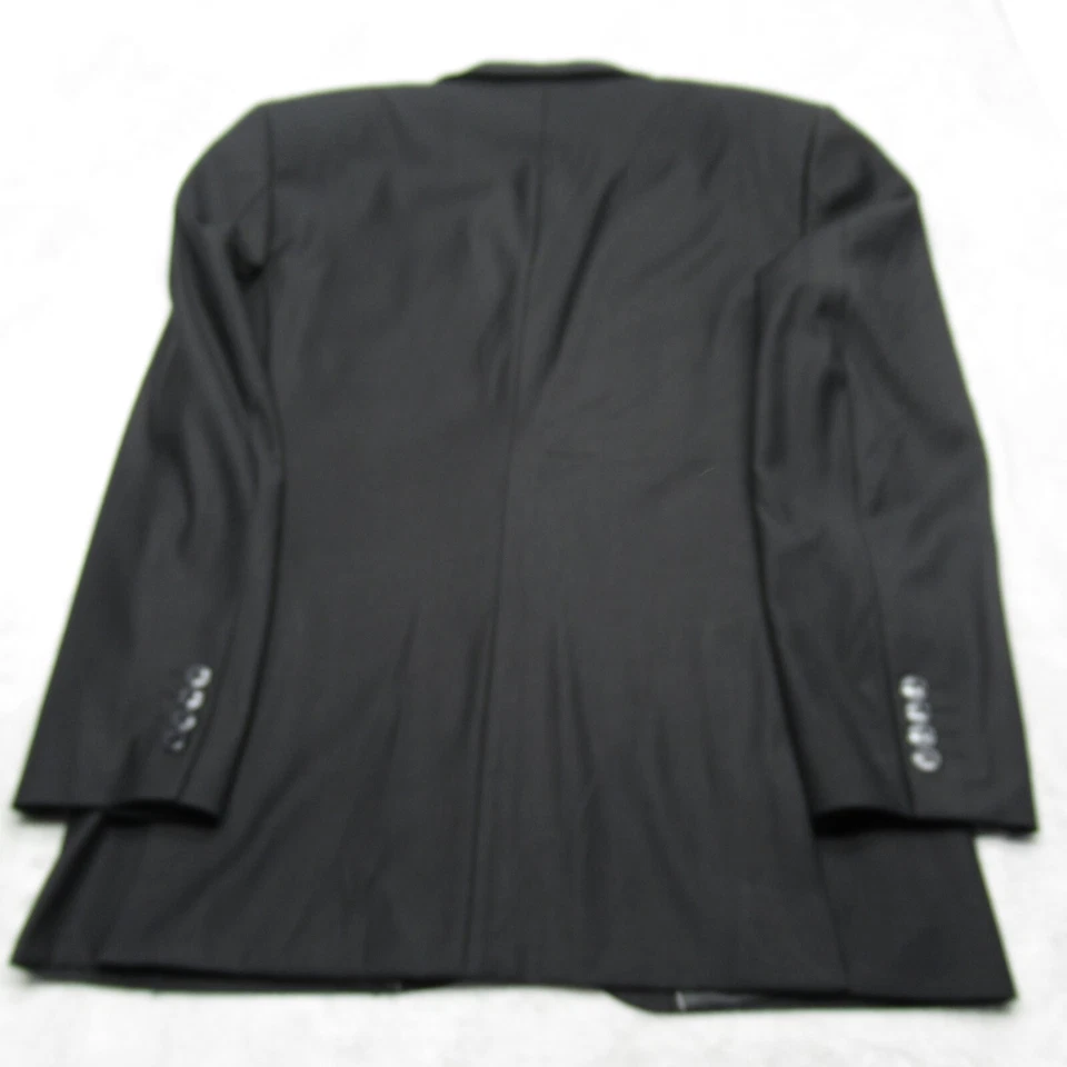 Blazer Dolce & Gabanna Mezcla Lana Seda Hombres 38R EE. UU. Negro Deporte 2 Botones Sin Ventilación Foto 3 de 4