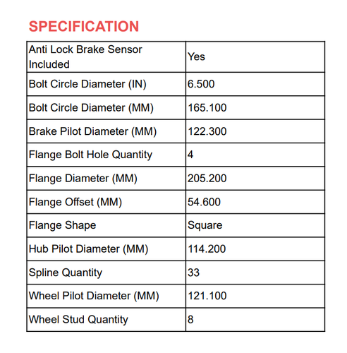 For 4WD 2003 2004 2005 Dodge Ram 2500 3500 Front Hub Wheel Bearing Assembly 8LUG - Picture 4 of 8