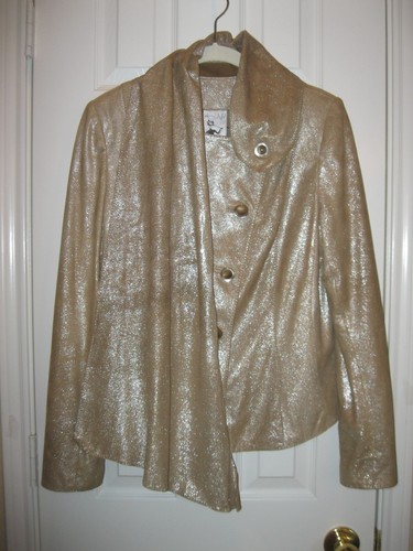 IRINA SIGAL Custom Original Suede Blouse/Jacket ~ SZ M (8/10) - Afbeelding 4 van 12