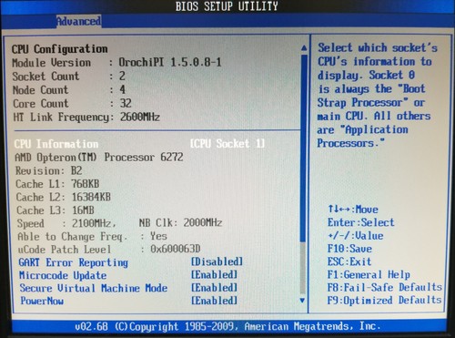 Supermicro H8DGi-F EATX Motherboard + 2x 16 Core AMD Opteron 6272 + 192GB RAM - Picture 3 of 24