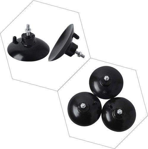 4Pcs Black French Fry Suction Cup Feet Compatible with Industrial Commercial NEW - Picture 5 of 7