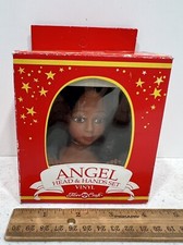 1991 Fibre-Craft Vinyl Brown Hair Angel Head Hands Set New In Box