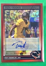 2024 PANINI SCORE FOOTBALL RED ZONE AUTOGRAPH TROY FRANKLIN #18/20 - BRONCOS 343