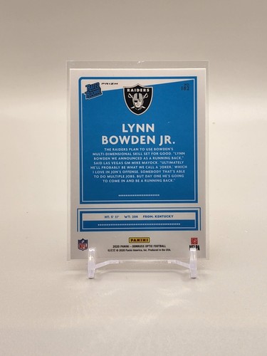 Lynn Bowden Jr. 2020 Donruss Optic #182 Rated Rookie Pink Prizm - Bild 2 von 2