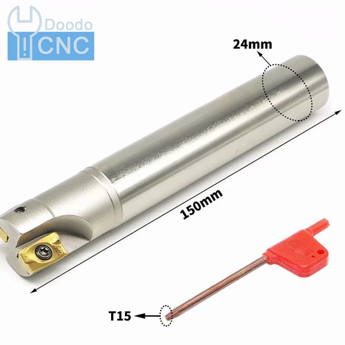 BAP 400R C24-25-150 2Flute CNC Indexable End Mill Holder Tool+2Pcs APMT1604PDER - Imagen 2 de 7