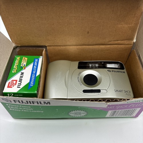 FUJI FILM SMART SHOT PLUS 35mm Point & Shoot Film Camera Japan Fixed Focus - Picture 4 of 10