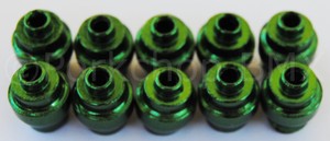 RED Dia-Compe aluminum alloy bicycle brake lever end buttons PACK OF 10