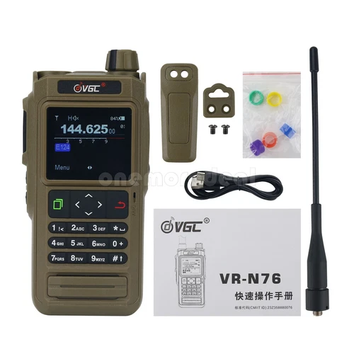 VR-N76 IP67 Portátil UHF VHF Doble Banda IP67 2 Vías Radio Bluetooth GPS APRS/BSS - Imagen 4 de 56