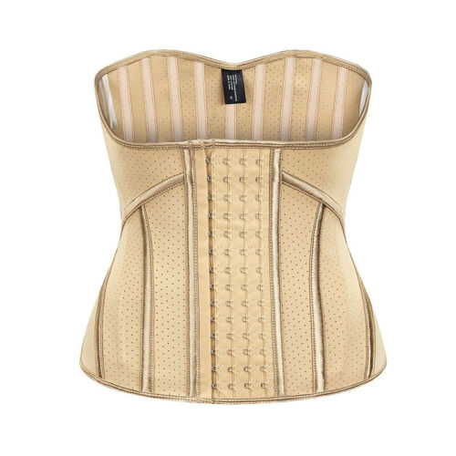 Latex Waist Trainer Corsets Women Weight Loss 19 Spiral Steel Boned Underbust - Picture 12 of 14